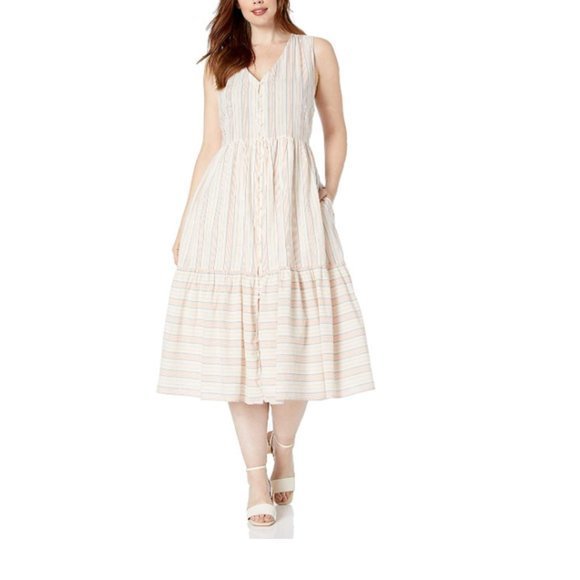 Lucky Brand  Luna Button Through Dress. XS, XL - Picture 4 of 11